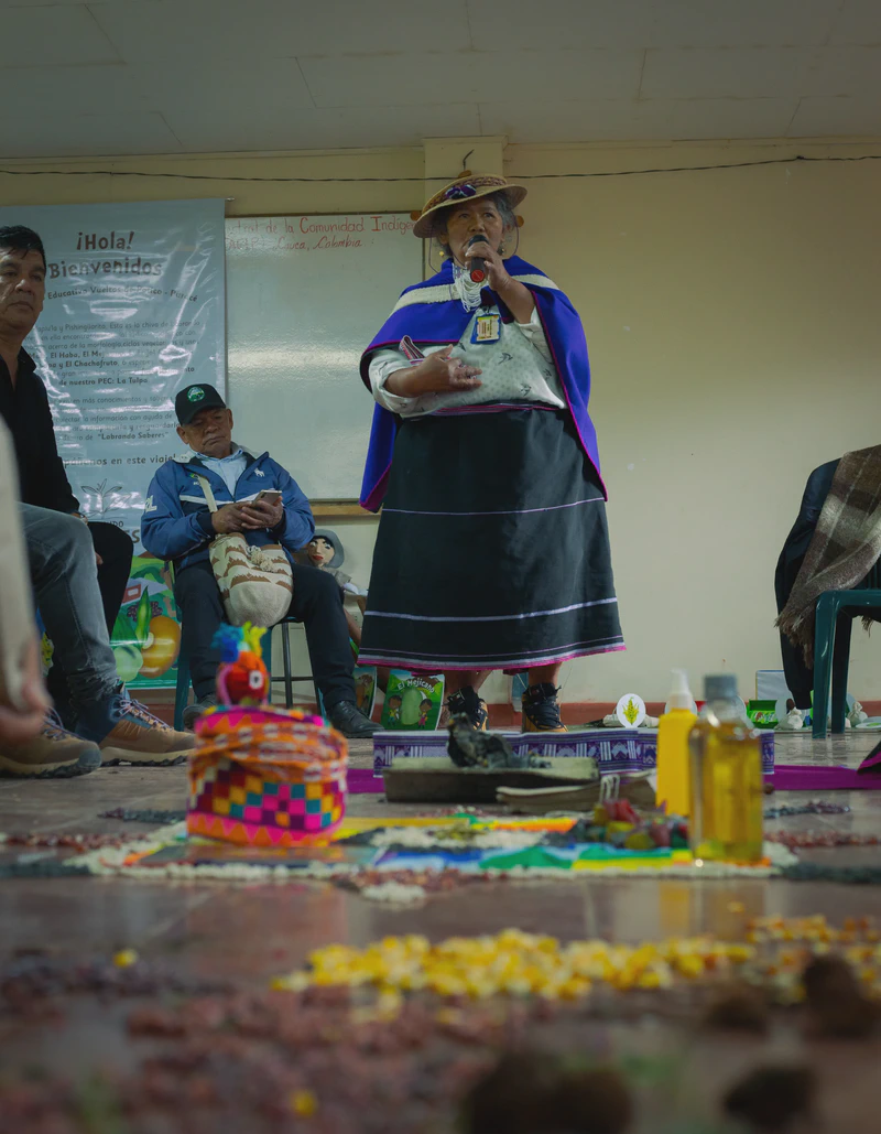 Minga de intercambio de semillas, sabores y poderes