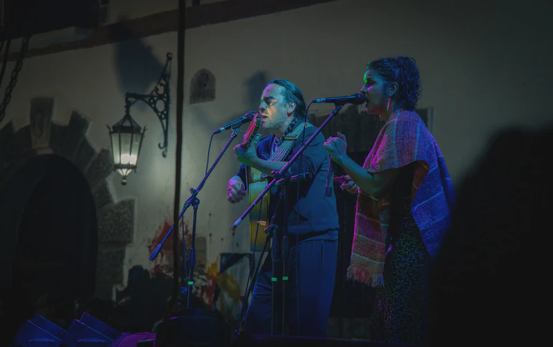Fiesta popular en el centro de Popayán